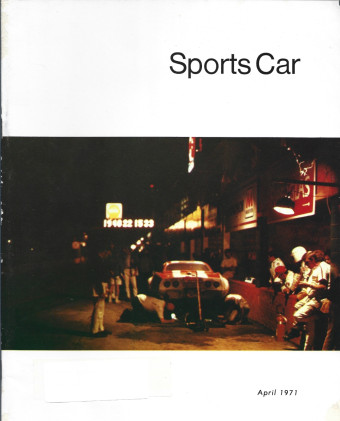 SPORTS CAR 1971 APR - CLIF TUFTE, DEL CLINE, NTM SPORTS RACER
